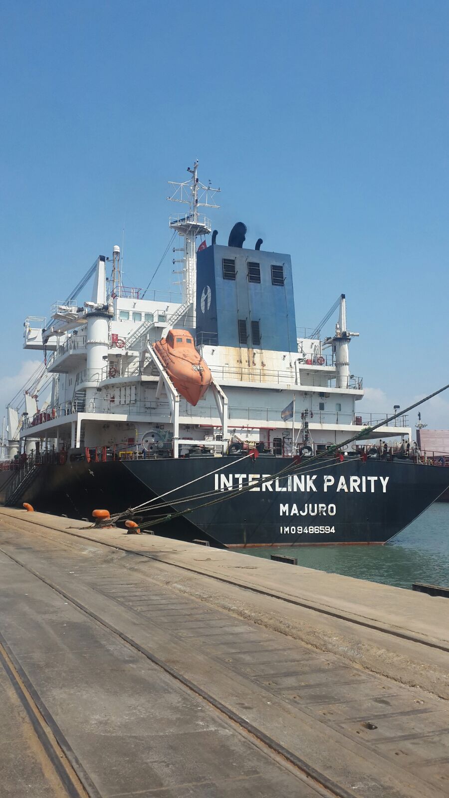 MV INTERLINK PARITY – DISCHARGING