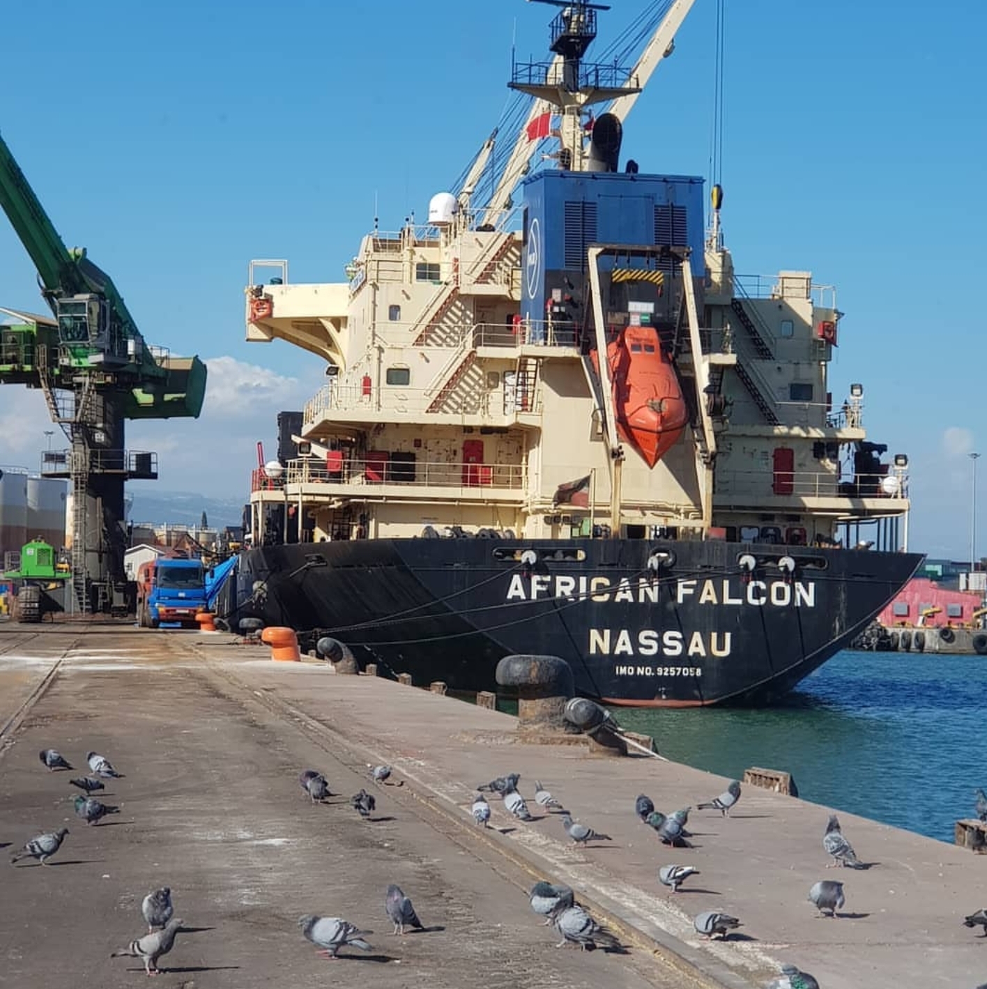 MV AFRICAN FALCON –  DISCHARGING